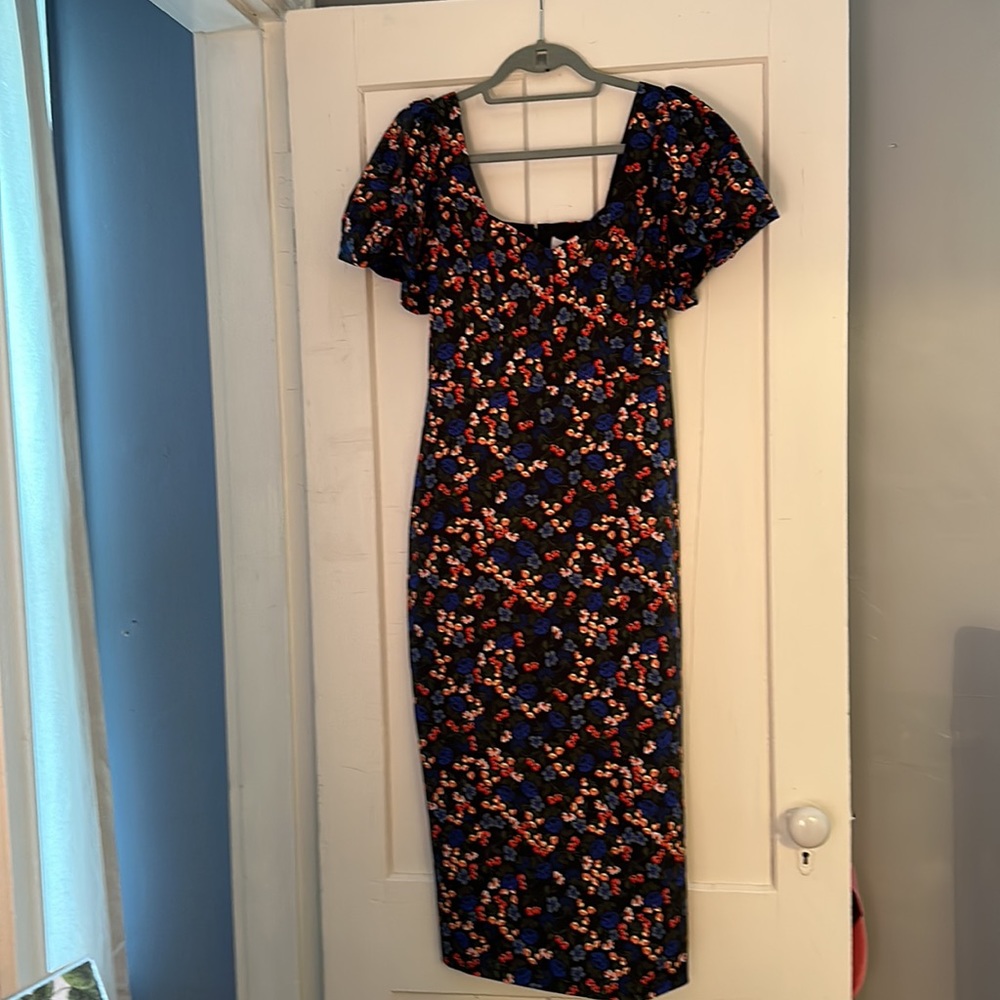 Hunter Bell Floral Colette Midi Dress